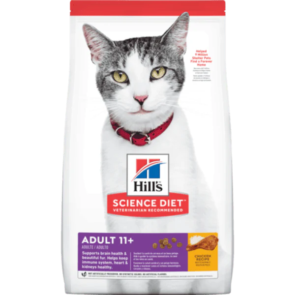 Science Diet Adult 11+ Chicken Recipe Dry Cat Food
