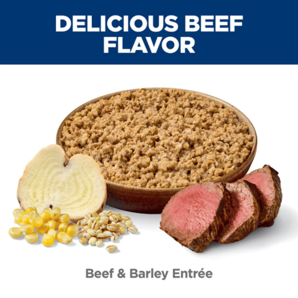 Science Diet Beef & Barley Entree Adult 7+ Canned Dog Food, 13oz - Image 3