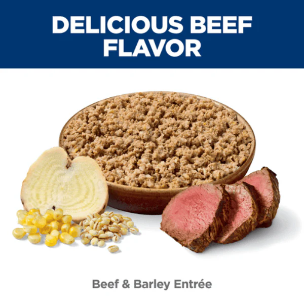 Science Diet Beef & Barley Entree Adult Canned Dog Food, 13oz - Image 2