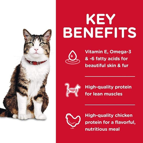 Science Diet Adult Hairball Control Chicken Recipe Dry Cat Food - Image 2