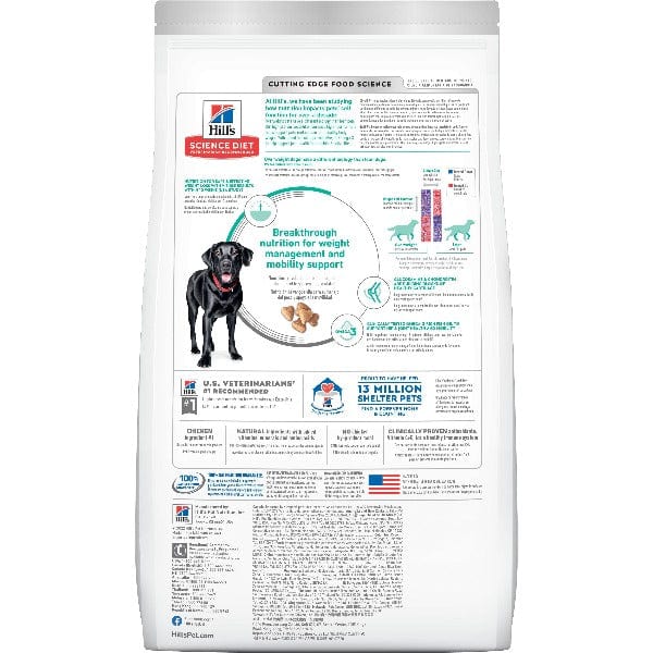 Science Diet Adult Large Breed Perfect Weight & Joint Support Chicken Recipe Dry Dog Food, 25lb - Image 6