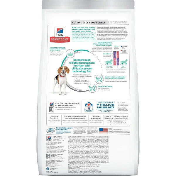 Science Diet Adult Perfect Weight Small Bites Chicken Recipe Dry Dog Food, 4lb - Image 4