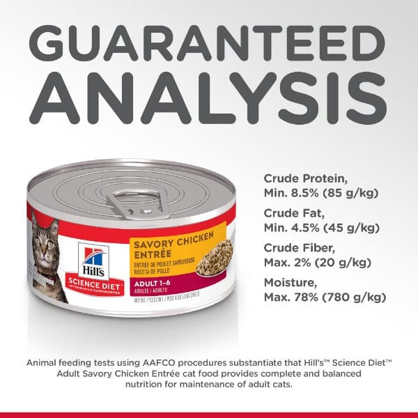 Science Diet Adult Savory Chicken Entree Canned Cat Food, 5.5oz - Image 4