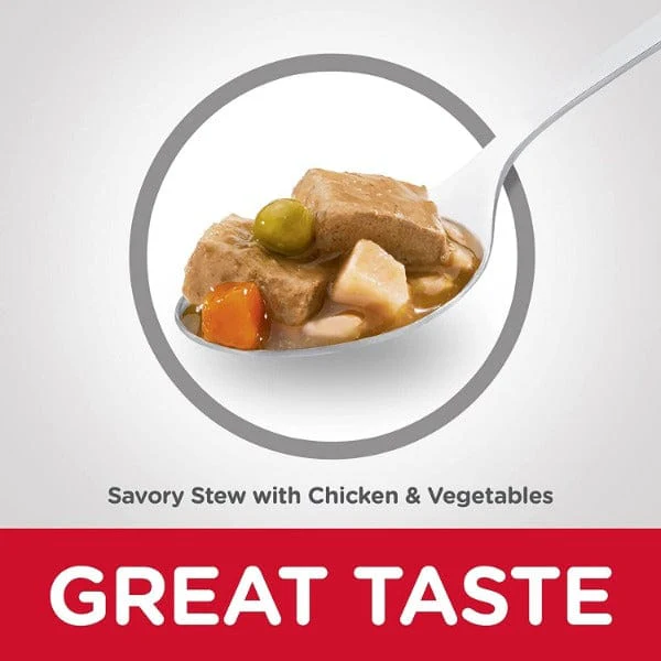 Science Diet Savory Stew with Chicken & Vegetables Adult Canned Dog Food, 12.8oz - Image 2