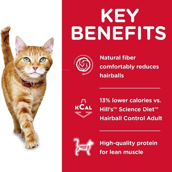 Science Diet Adult Hairball Control Light Chicken Recipe Dry Cat Food, 7 lb - Image 2