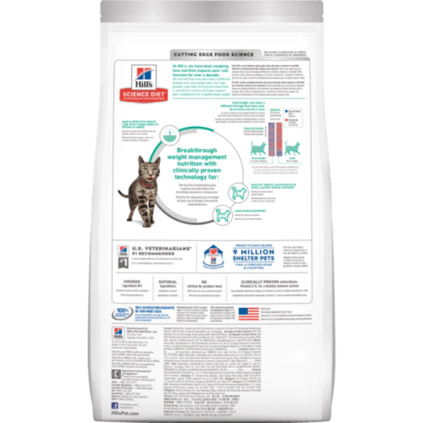 Science Diet Adult Perfect Weight Chicken Recipe Dry Cat Food - Image 4