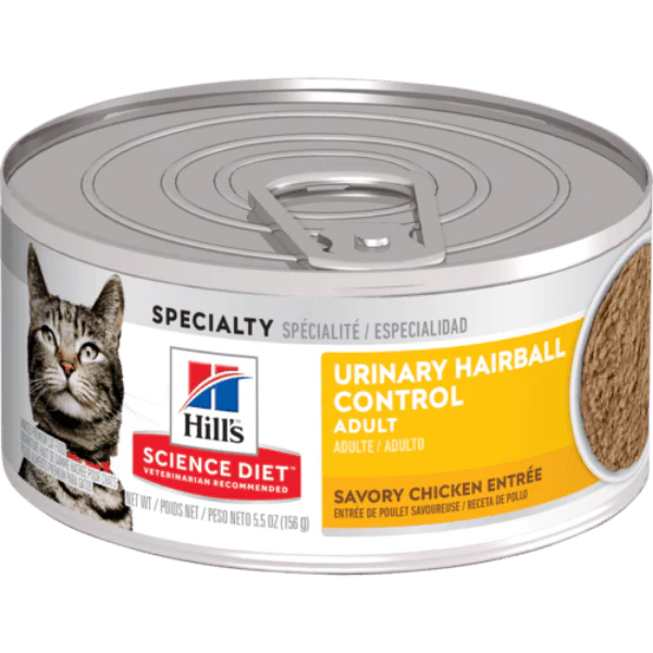 Science Diet Urinary Hairball Control Savory Chicken Entree Adult Canned Cat Food - Image 6