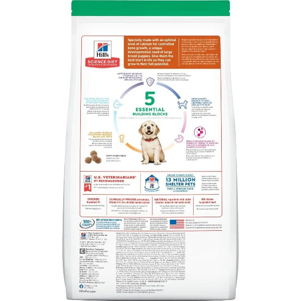 Science Diet Puppy Large Breed Chicken & Brown Rice Recipe Dry Dog Food - Image 5