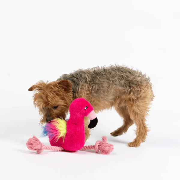Silver Paw Flamingo Dog Toy - Image 3
