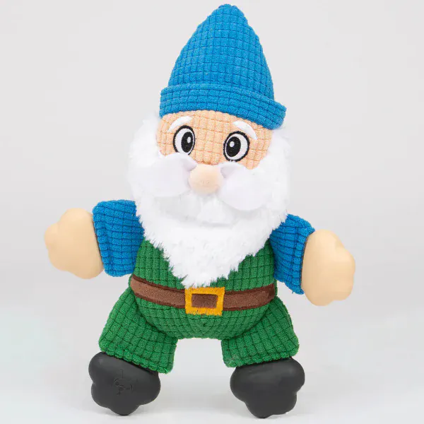 Silver Paw Fubeez Rubber Feet Gnome Dog Toy