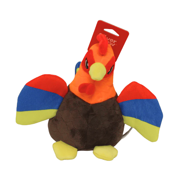 Silver Paw Seemz Heavy-Duty Farm Rooster Dog Toy