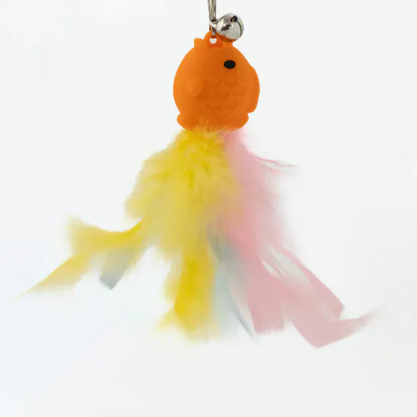 Silver Paw Silliez Silicone White & Orange Fish Refill Cat Toy 2-Pack - Image 2