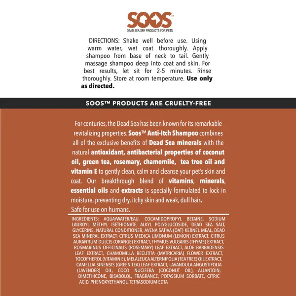 Soos Pets Natural Anti-Itch Shampoo - Image 4