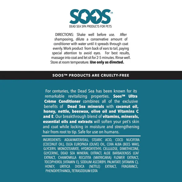 Soos Pets Natural Ultra Creme Conditioner - Image 4