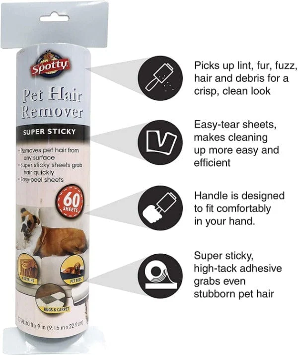 Spotty Super Sticky Pet Hair Remover Refill - Image 2
