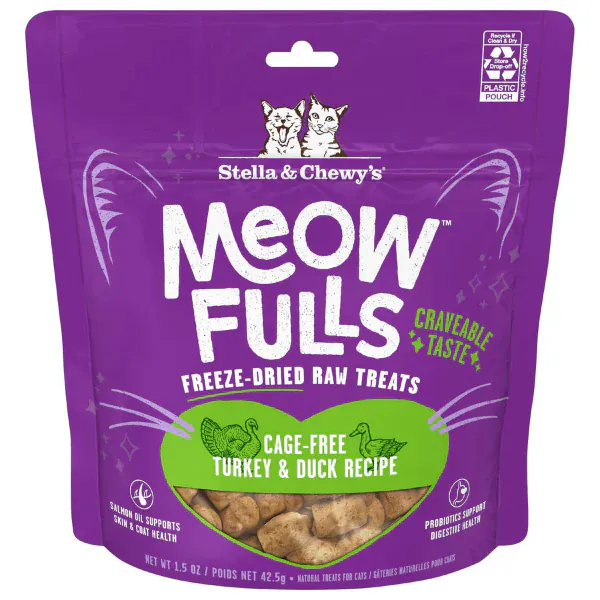 Stella & Chewy's Meowfulls Turkey & Duck Cat Treats*