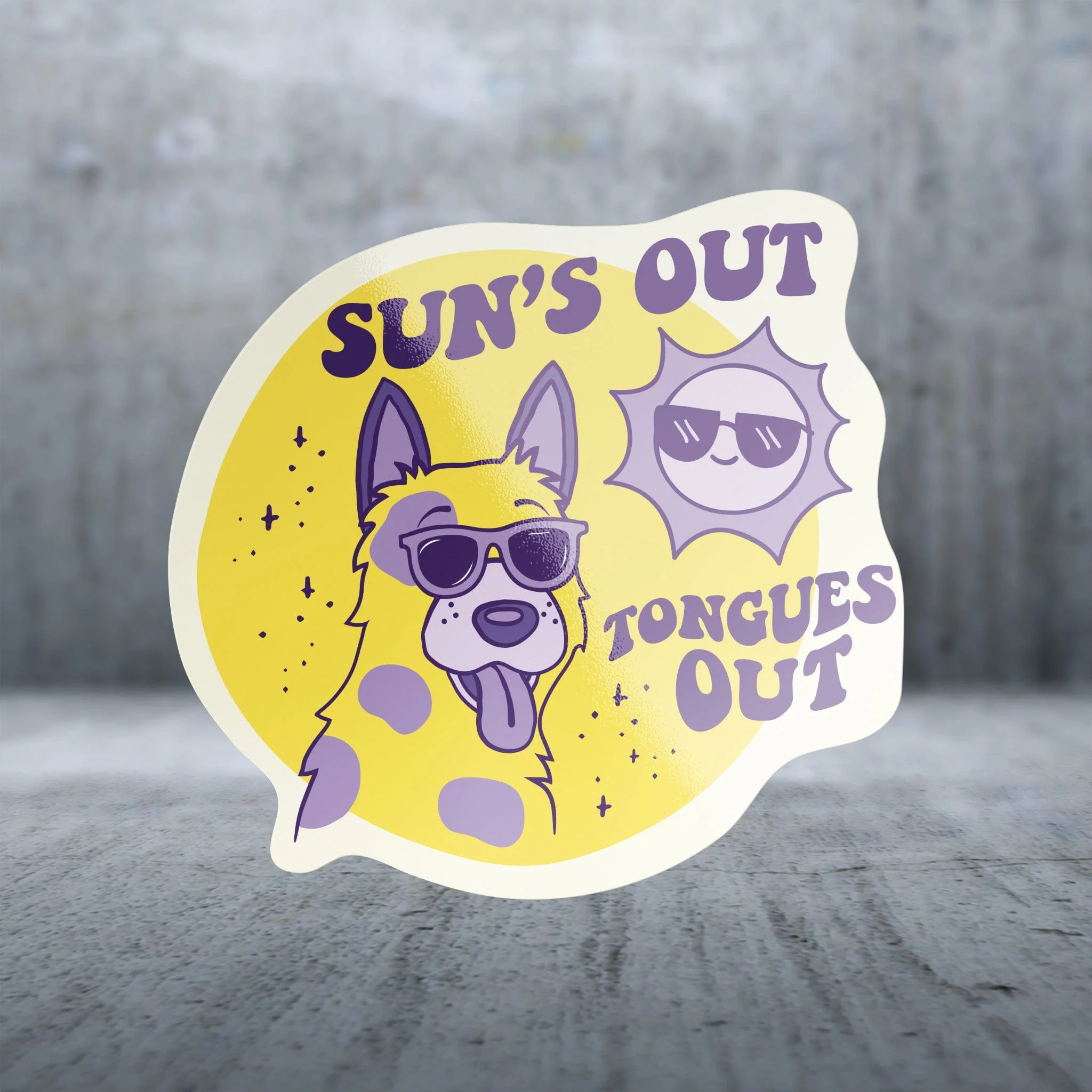 Sticker Pack Dog Sayings - Sun's Out Tongues Out - Image 2