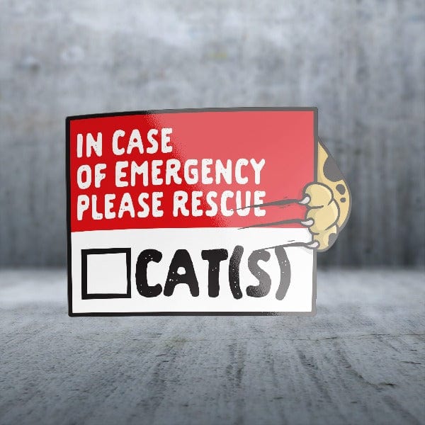 Sticker Pack Emergency Cat Rescue; Large Sticker - Image 2