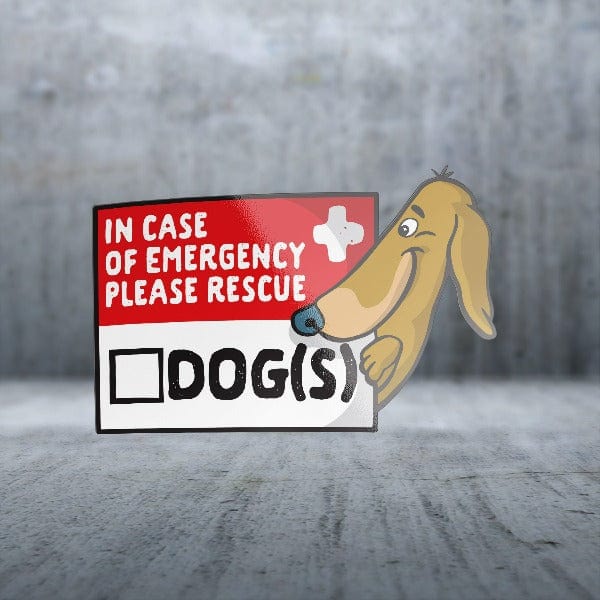 Sticker Pack Emergency Dog Rescue; Large Sticker - Image 2