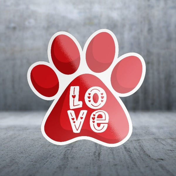 Sticker Pack Love Paw; Large Sticker - Image 2