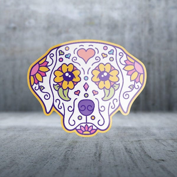 Sticker Pack Sugar Skull Dog; Large Sticker - Image 2