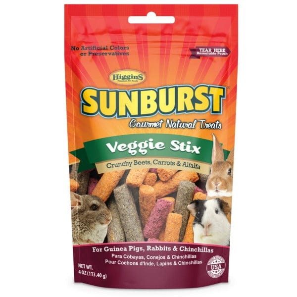 Sunburst Veggie Stix Gourmet Natural Treats for Small Animals