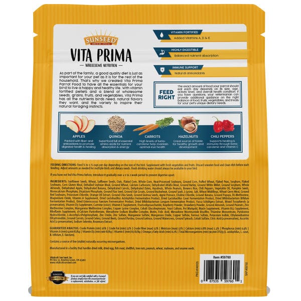 Sunseed Vita Prima Parrot Food - Image 3