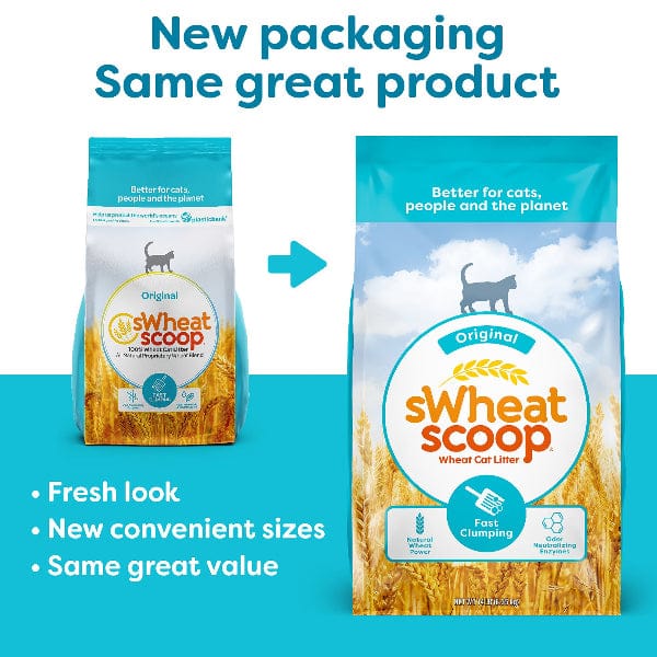 sWheat Scoop Original Fast Clumping Wheat Cat Litter - Image 2