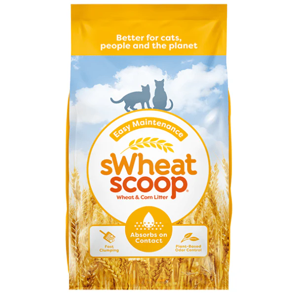sWheat Scoop Easy Maintenance Clumping Cat Litter, 28lb