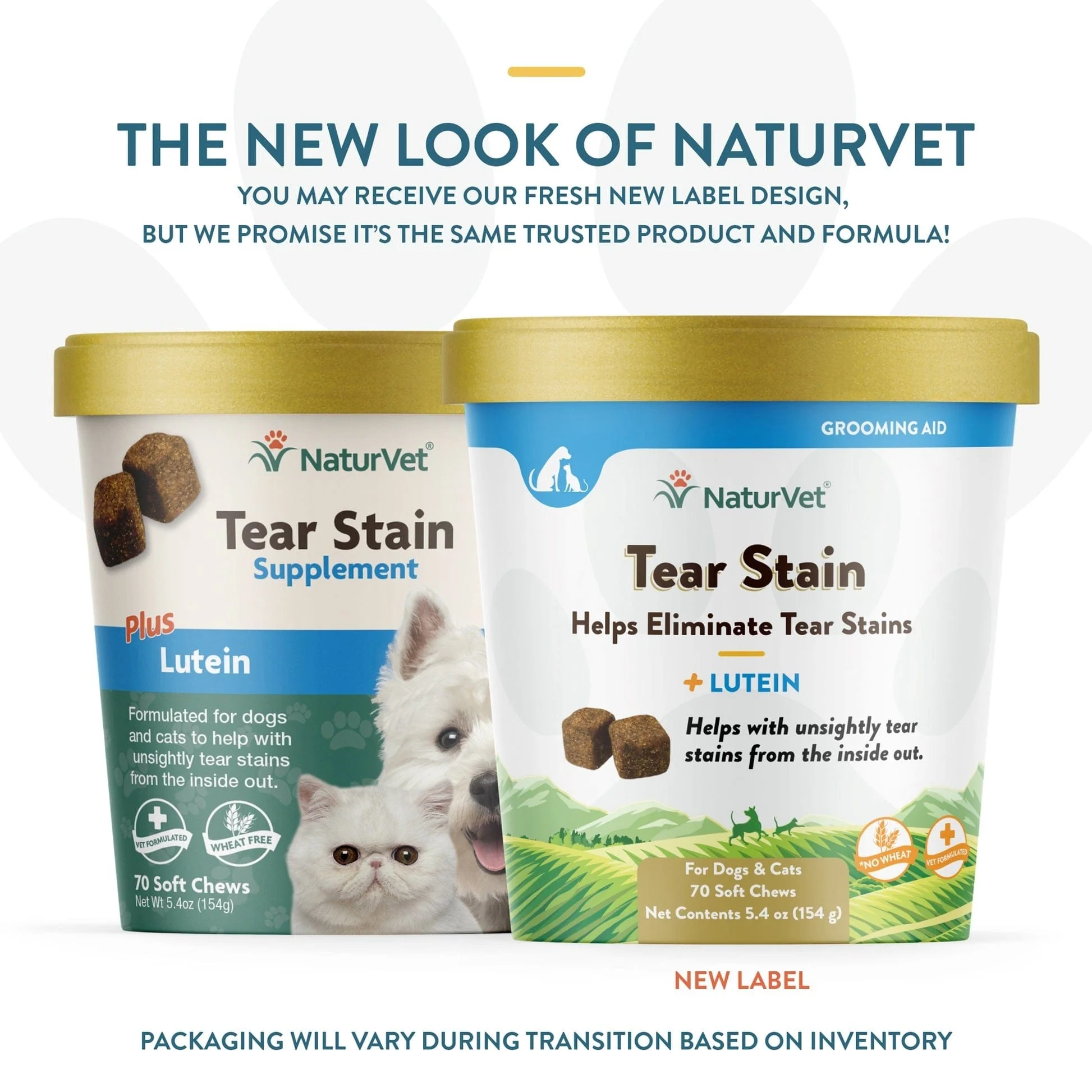 NaturVet Tear Stain Supplement with Lutein Soft Chews For Dogs & Cats - Image 2