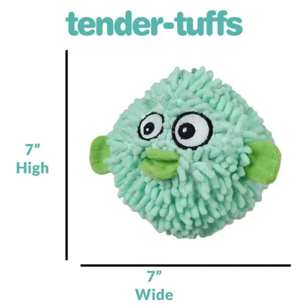 tender-tuffs Pufferfish Plush Dog Toy - Image 5