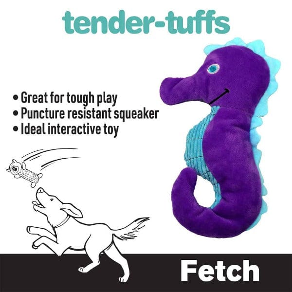 tender-tuffs Seahorse Plush Dog Toy - Image 2