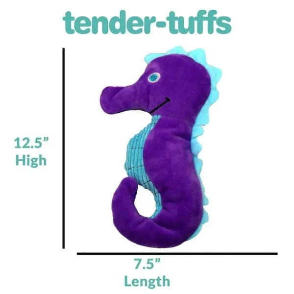 tender-tuffs Seahorse Plush Dog Toy - Image 5