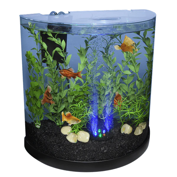 Tetra Bubbling LED Kit - 3 Gallons Half Moon Aquarium - Image 2