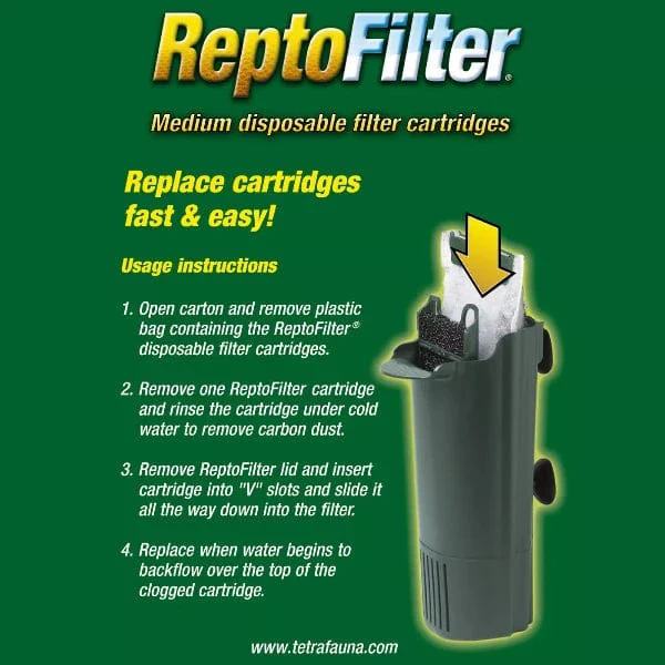 Tetra ReptoFilter Medium Disposable Filter Cartridges - Image 3