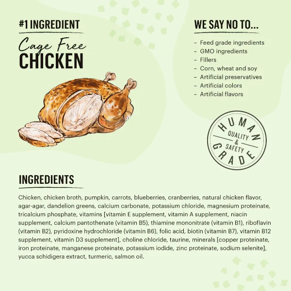 The Honest Kitchen Minced Grain Free Chicken Recipe Wet Cat Food (SPECIAL ORDER ITEM) - Image 4