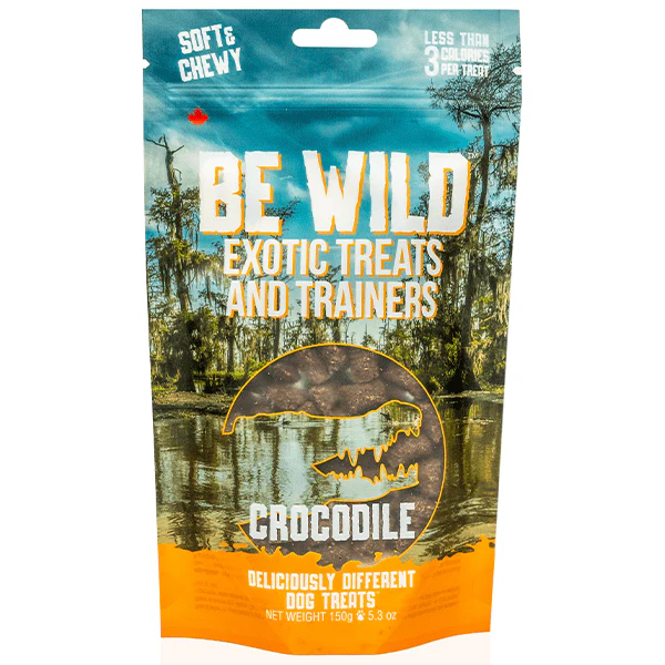 this&that Canine Co. Be Wild Treats and Trainers; Crocodile Dog Treats