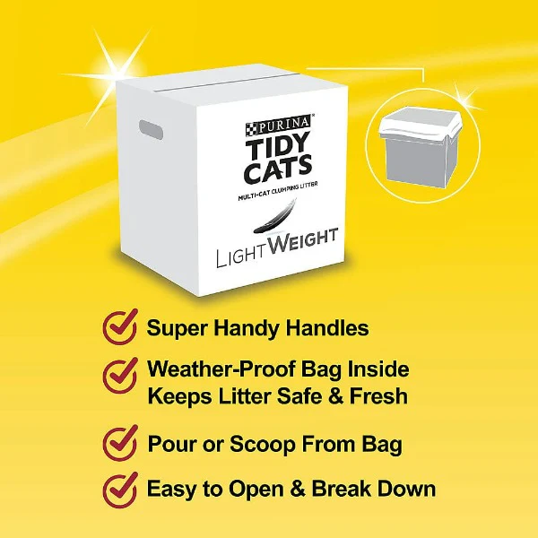 Tidy Cats LightWeight 24/7 Performance Clumping Multi-Cat Litter, 5.44kg - Image 5
