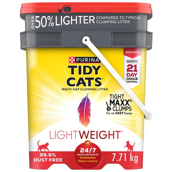 Tidy Cats LightWeight 24/7 Performance Multi-Cat Clumping Cat Litter, 7.71kg