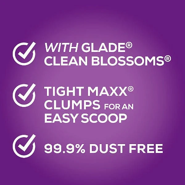 Tidy Cats LightWeight with Glade Clean Blossoms Clumping Cat Litter, 2.72kg - Image 2