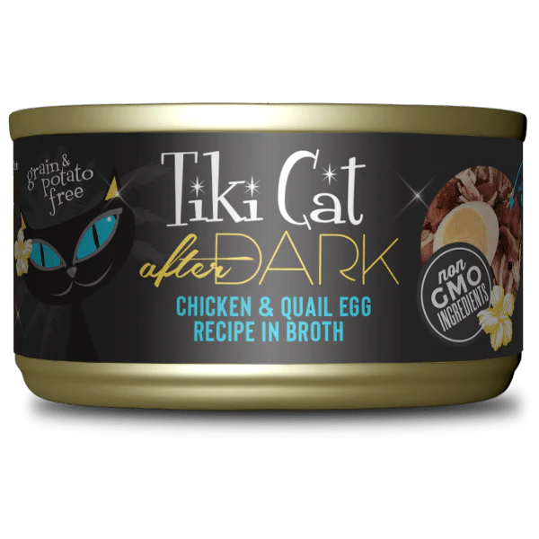 Tiki Cat After Dark | Chicken & Quail Egg Recipe Canned Cat Food