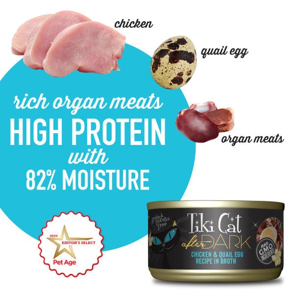 Tiki Cat After Dark | Chicken & Quail Egg Recipe Canned Cat Food - Image 3