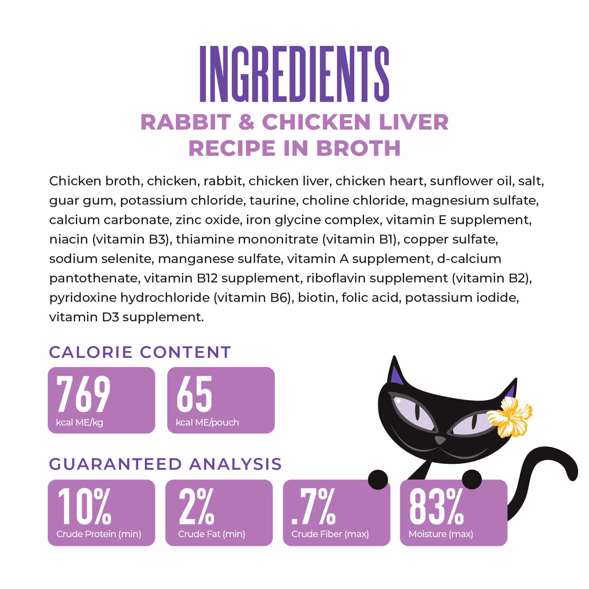 Tiki Cat After Dark | Shreds Rabbit & Chicken Liver Recipe Canned Cat Food, 3oz - Image 4