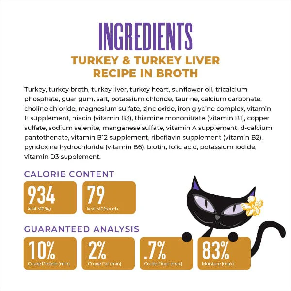 Tiki Cat After Dark | Shreds Turkey & Turkey Liver Recipe Canned Cat Food, 3oz - Image 4