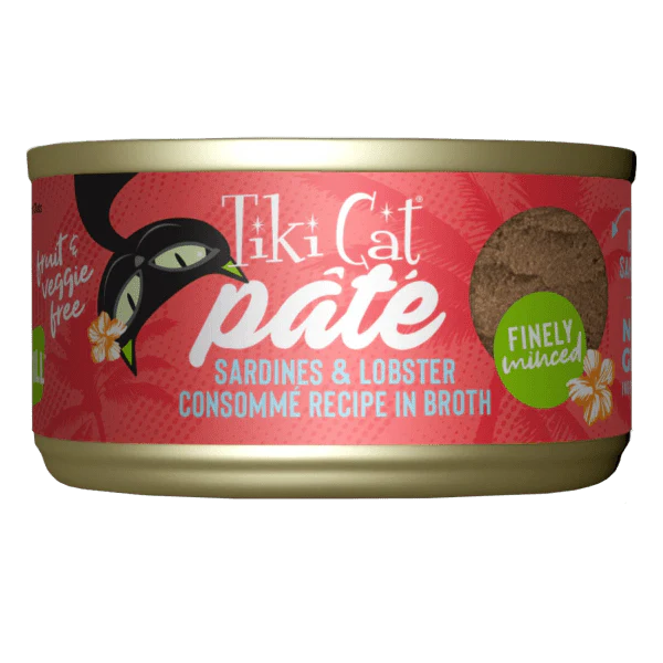 Tiki Cat Grill | Sardines & Lobster Consomme Pate Canned Cat Food