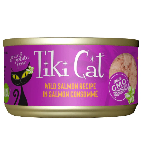 Tiki Cat Luau | Wild Salmon Recipe Canned Cat Food
