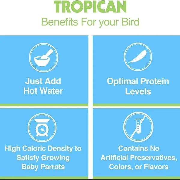 Tropican Hand-Feeding Formula for Parrots - Image 3