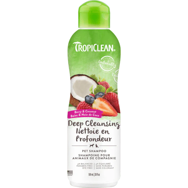 Tropiclean Deep Cleansing Berry & Coconut Pet Shampoo