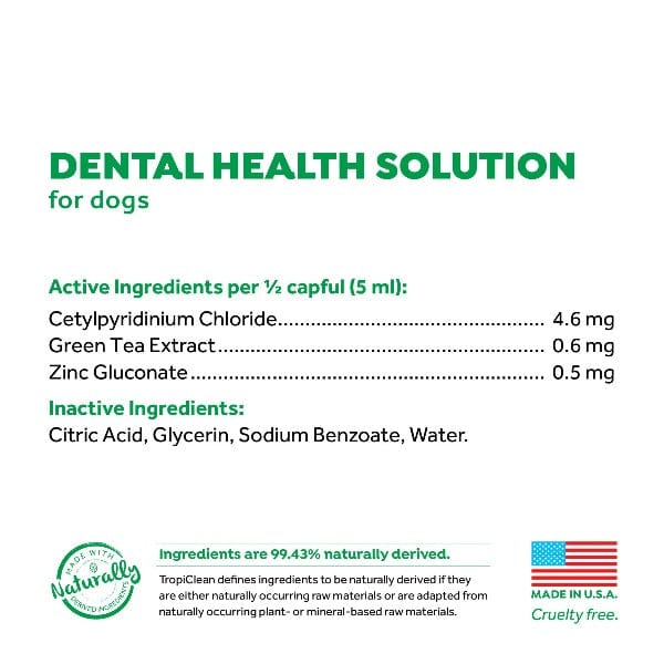 Tropiclean Fresh Breath Dental Health Solution Water Additive For Dogs - Image 9