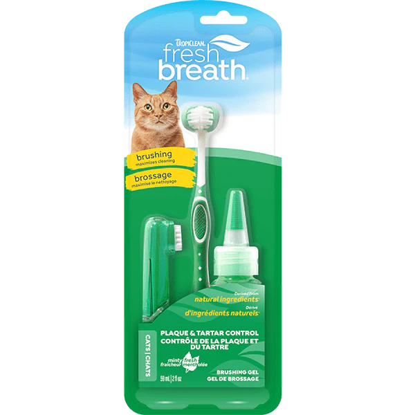 Tropiclean Fresh Breath Oral Care Kit for Cats